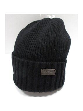 Barbour Hat Cap One Size Carlton Beanie Wool Blend Knit Cuffed NEW